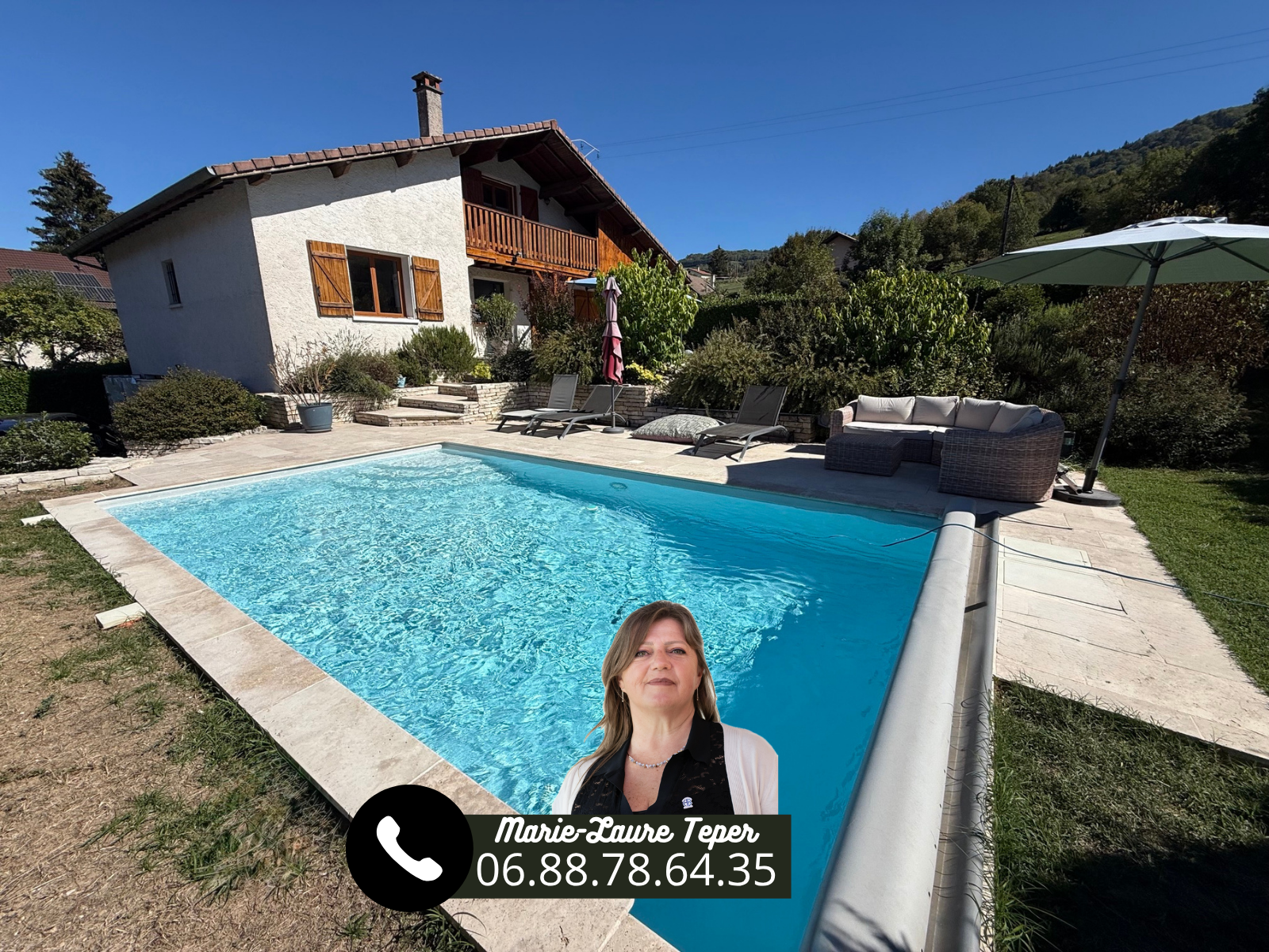 Maison 5 chambres de 161 m2+sous-sol complet +piscine à VOIRON 